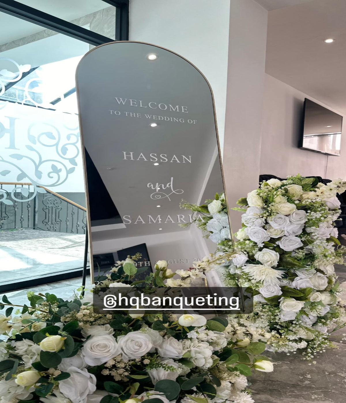 Mirrored Welcome Sign