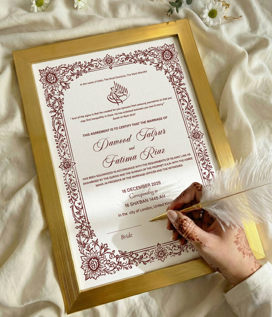 Nur Nikkah Certifcate